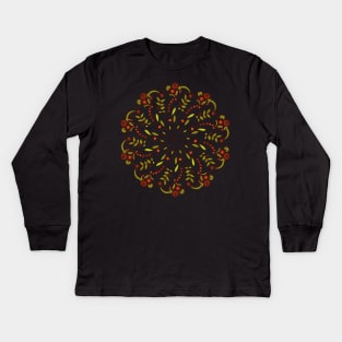 Mandala of Autumn Kids Long Sleeve T-Shirt